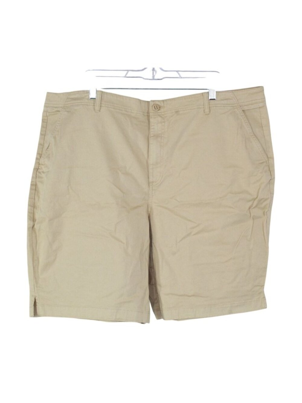 LL Bean Khaki Chino Shorts Favorite Fit Stretch Casual Beige Size 22W